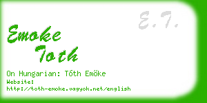 emoke toth business card